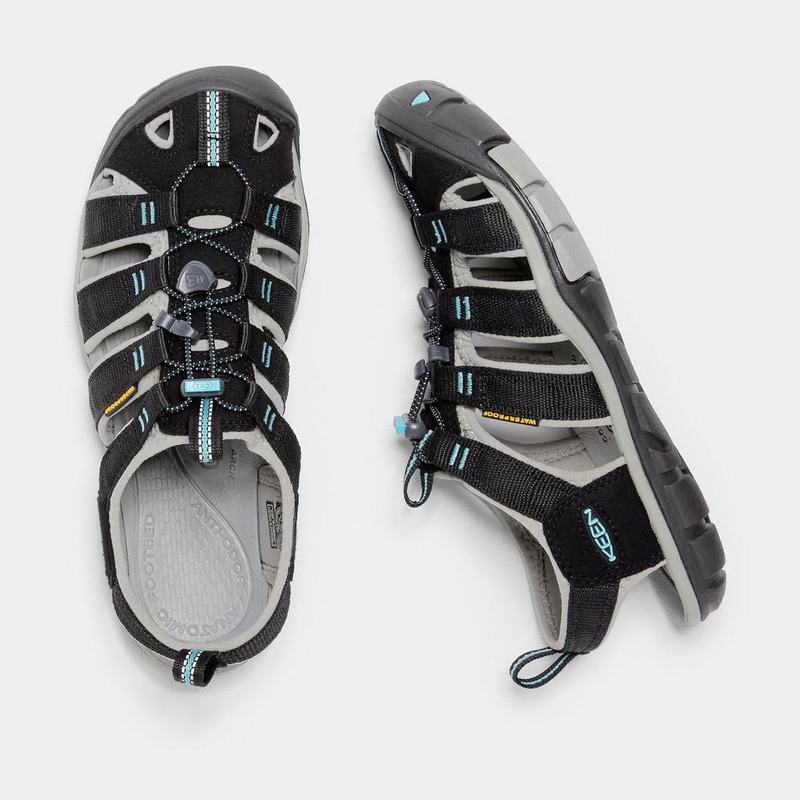 Keen Clearwater Cnx Womens Hiking Sandals Black NZ (5093-FQXAG)